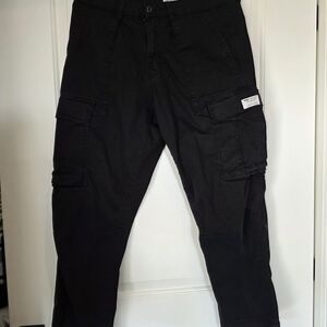Men's Classic Black Cargo Pants Zara